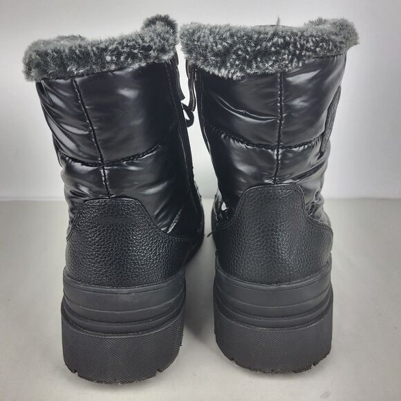 Aquatherm by Santana Canada Ruby Black Low Heel Waterproof Winter Boot Size 8 - Picture 10 of 16